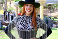 Silver and Black Beaded Bridal Cape