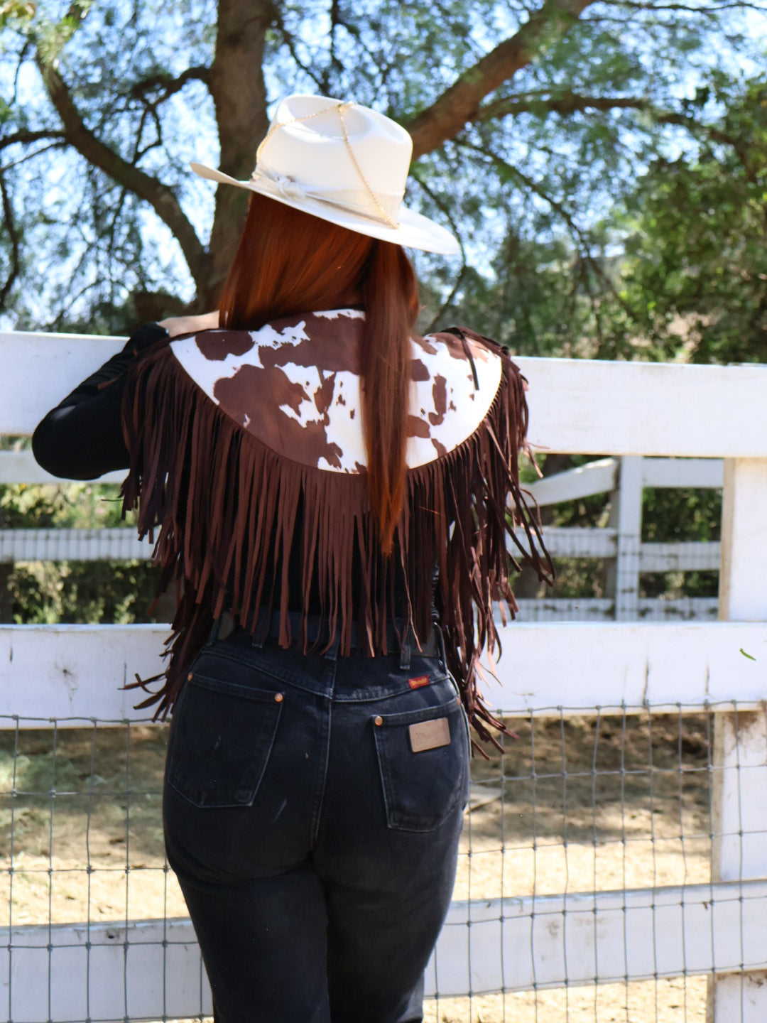 Saints & Hearts Women's cow Studded Cape